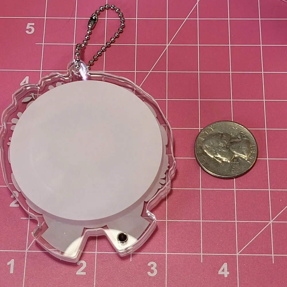 Hello Kitty - Sanrio Pink Rosette Acrylic Bag Charm